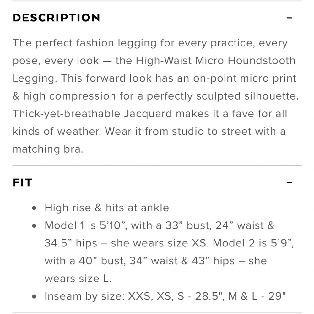 Alo Yoga High-Waist Micro Houndstooth Legging